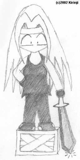 Chibi Hollie with a sword